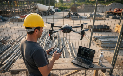 Monitorare Cantieri con Droni: Efficienza e Sicurezza